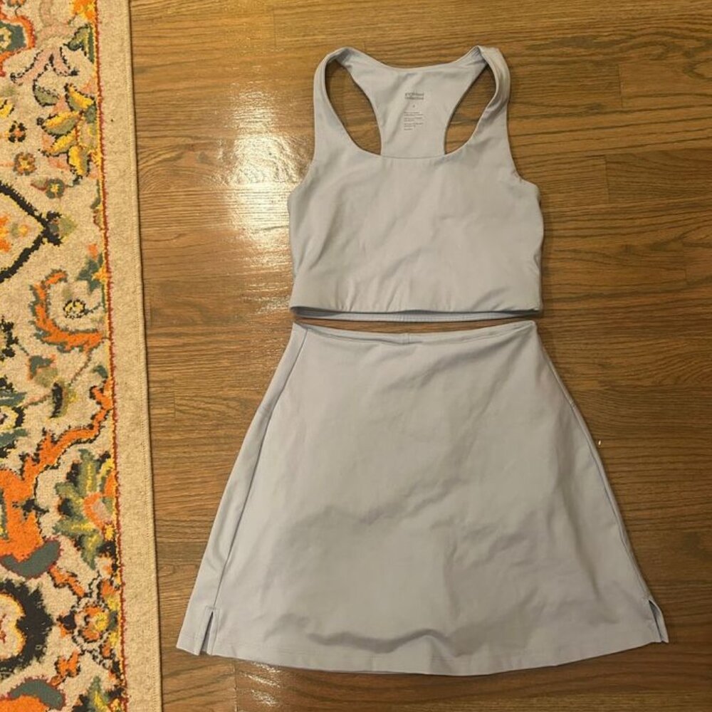 light blue workout set 💙